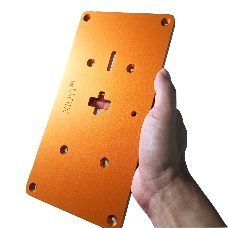 Aluminum Electric Jig Saw Flip Board Router Table Insert Plate For Jig Saw Woodworking Work Benches