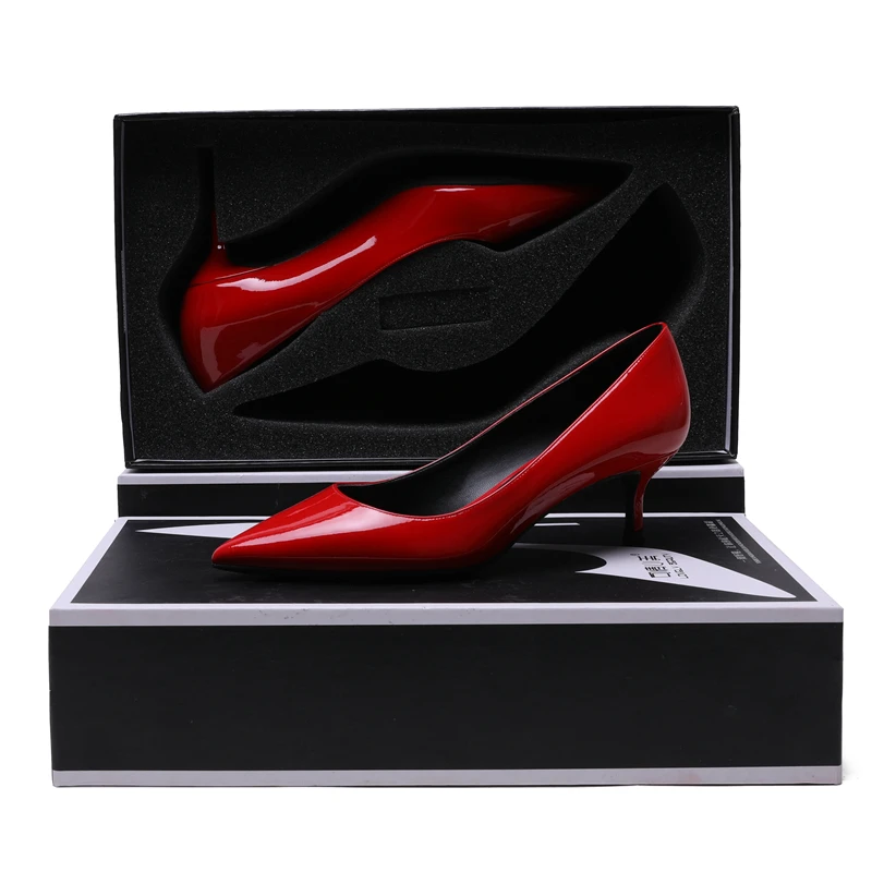 5CM Heel Height Новинка; модные элегантные женские повседневные свадебные туфли с острым носком; женские офисные туфли на шпильке; женские пикантные туфли-лодочки на высоком каблуке; F0014 - Цвет: 5CM Heel Height
