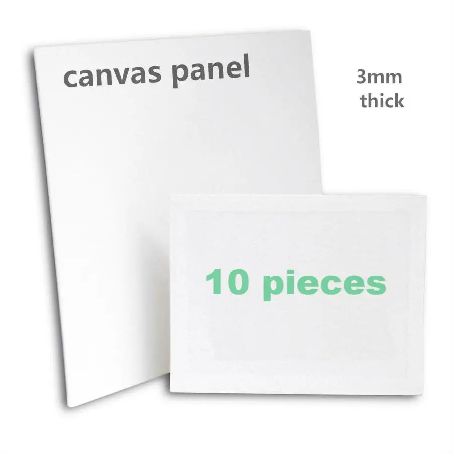 10 pieces painting canvas panel with Independent packaging