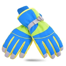 Профессиональные водонепроницаемые ветрозащитные лыжные перчатки для девочек и мальчиков, теплые зимние перчатки для взрослых, перчатки для катания на лыжах, перчатки для катания на сноуборде