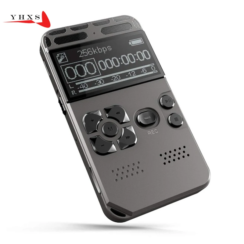 Портативный HD студийный цифровой аудио диктофон WAV mp3 плеер записывающая ручка 50