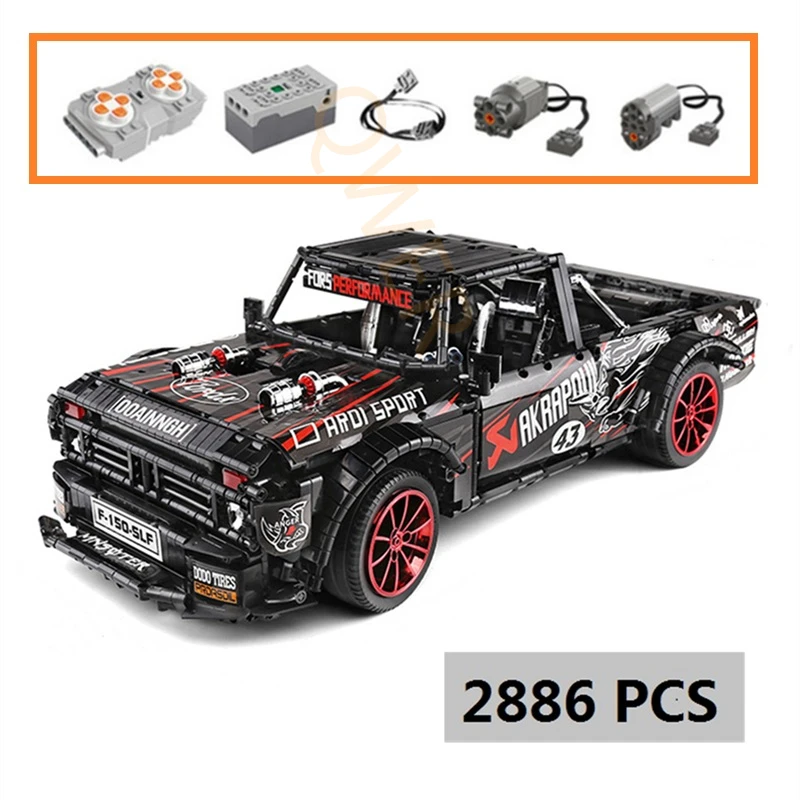 F-150フォードマスタングhoonicornレーシングカー2886個23016 moc 