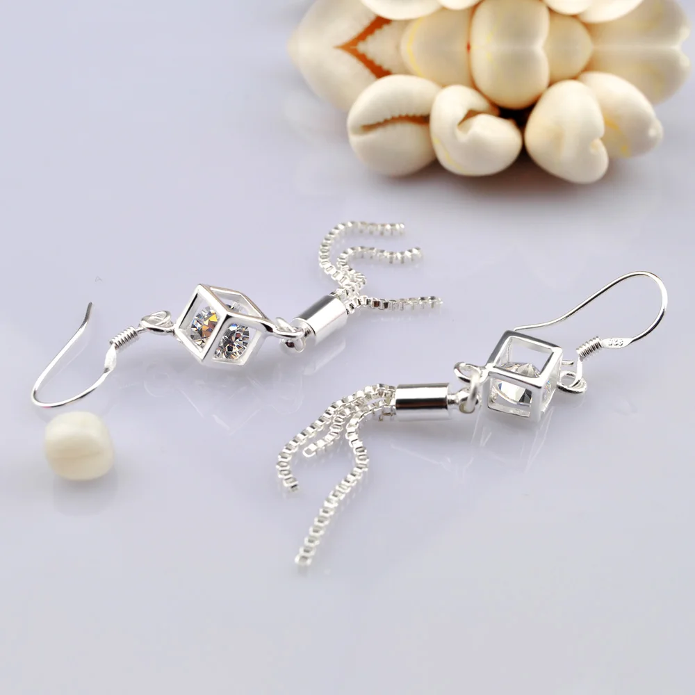 Женские серьги подвески из серебра 925 пробы с фианитами|earrings skeleton|earrings balletearrings
