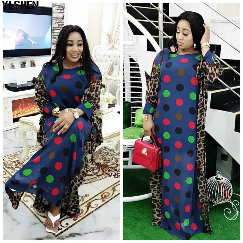 Print African Dresses For Women Dashiki Summer Plus Size African Dress Ladies Traditional Africa Clothing Fairy Dreams 2pcs set 03