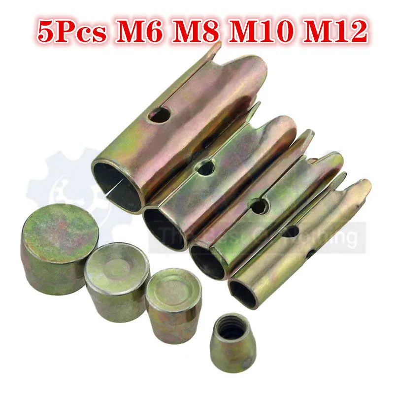 AXK 5 шт. M6 M8 M10 M12 резьбовой оцинкованный расширительный болт свинцовые анкеры
