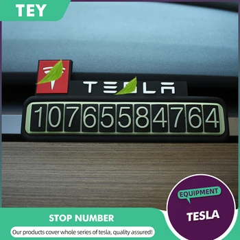 

Car Accessories For Car Parking PlateTemporary Parking Phone Number Compatible with Tesla Model 3 Model Y Model SX Accessories