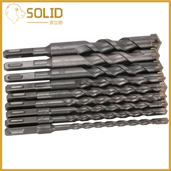 

8inch Drill Bit Carbite Tip Desinged for Concrete Brick Concrete Drilling Power Tool Electric Hammer 6-25mm Flat Shank 1Pc