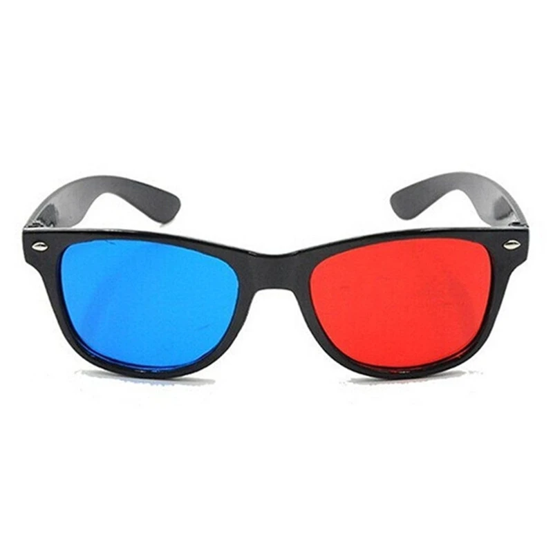 Red blue Синие и красные 3D очки Cyan Anaglyph простой стиль дополнительный стиль обновления, чтобы соответствовать по рецепту очки для фильмов игр - Цвет: Red blue