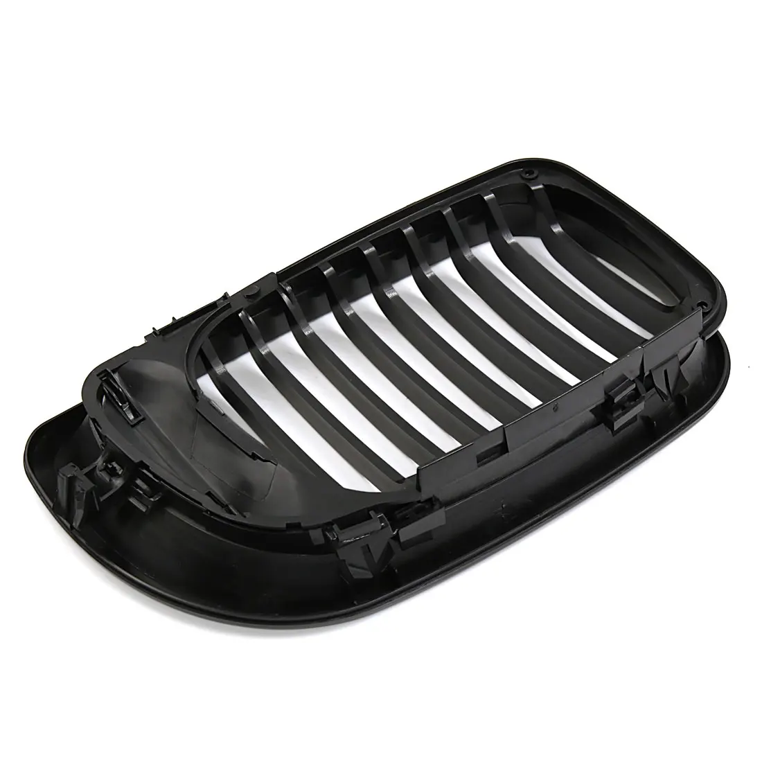 X AUTOHAUX Matte Black Front Hood Kidney Grille Grill For BMW E46 318i 320i 323i 325i 328i 2002 TO 2005 Racing Grille Trim COVER