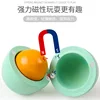 Kids Educational Toys Wooden Diy Creative Magnetic Simulation Colored Eggs Duck Eggs Wooden Children's Play House Toy Set Easter 4