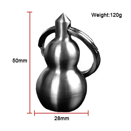 Мини-тыквенный молоток из нержавеющей стали для самообороны, оборудование для боевого искусства, женская подвеска для самообороны - Цвет: 28x50mm