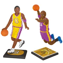 

Famous Basketball Star Building Blocks Character Model Diamond Brick Collection Toys for Kids Boyfriend Gifts