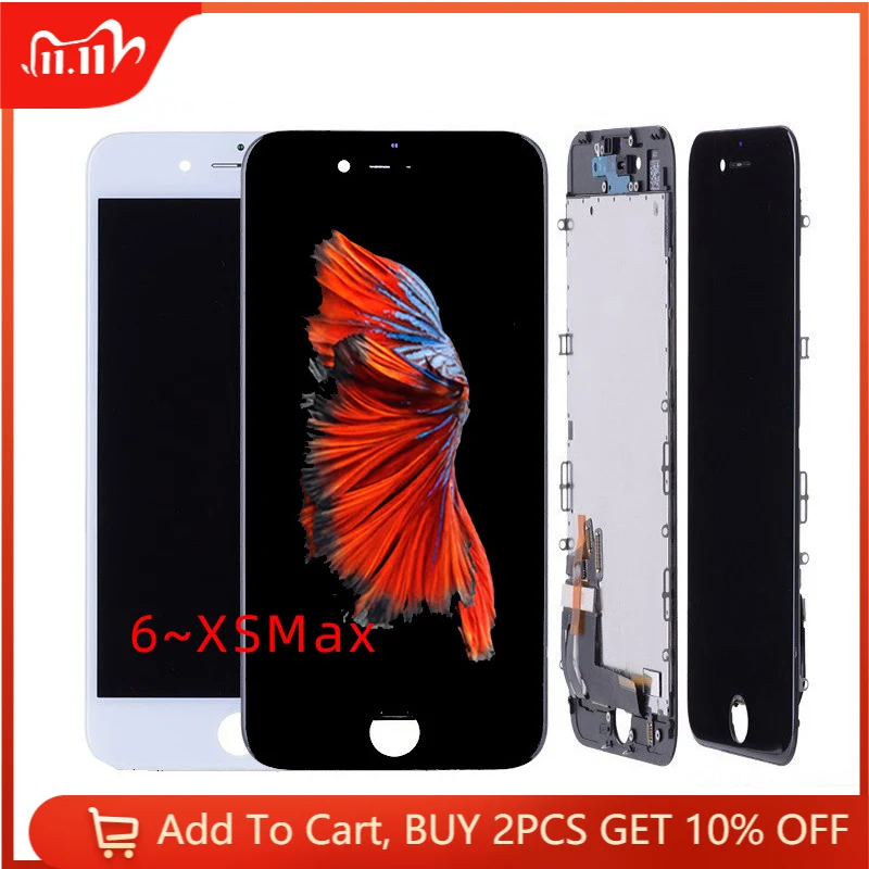 

Grade AAA+++ LCD Screen for iPhone 6 6S 6Plus 6SPlus 7 8 7Plus 8Plus Touch Display Panel Digitizer Assembly Screen Replacement