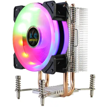 

3/4PIN RGB LED CPU Cooler 2-Heatpipe 12V 9cm Fan Cooling Heatsink Radiator for LGA 2011 X79 X99 X299