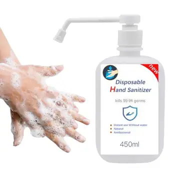 

450ml Disposable Hand Sanitizer Bottle Square With Hand Sanitizer Long Rod Disinfection Special Spray Hand Sanitizer