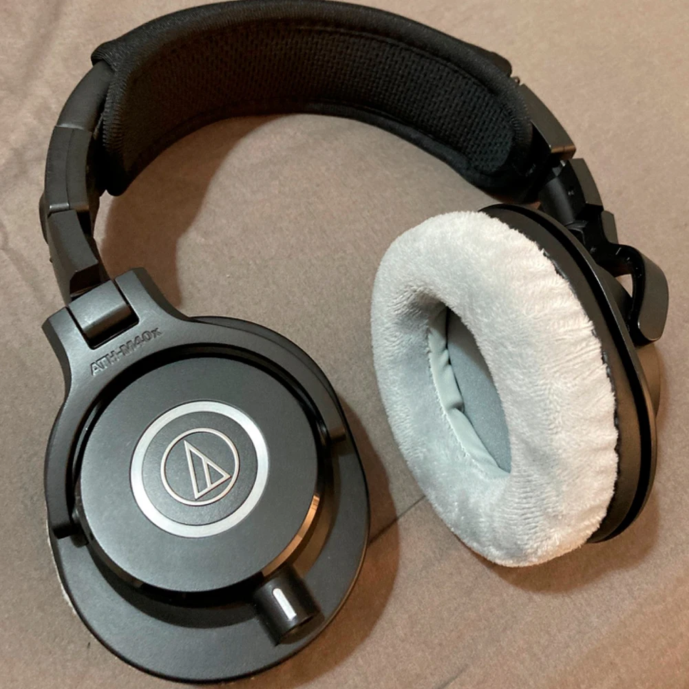 Kqtft Veludo Substituição Earpads para Audio-technica Ath-m30x Ath-m40x Ath M30x M40x M50x Earmuff Tampa Copos Almofada - Image 6