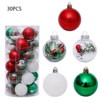 

30Pcs 6cm Christmas Ball Baubles Decoration Xmas Tree Hanging Ornament Wedding Party Decor