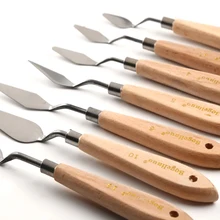 5 шт смешанные скребки для рисования маслом палитра нож для рисования из нержавеющей стали скребки товары для рукоделия