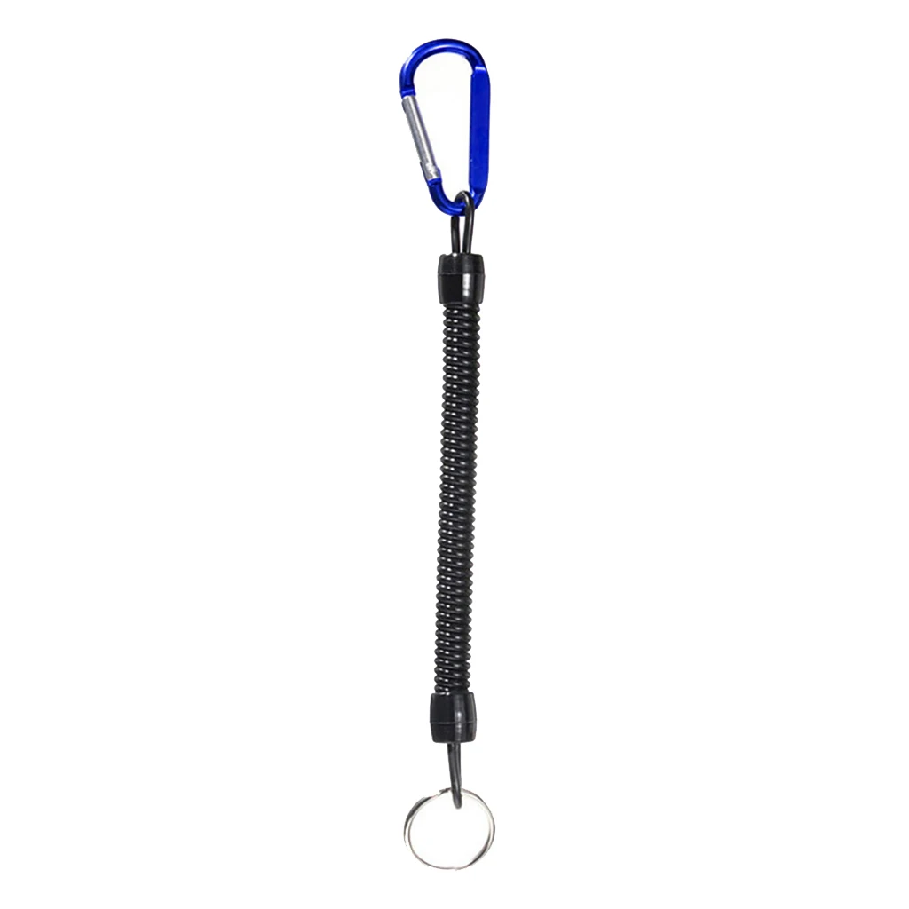 Fishing Lanyards Kayak Boating Heavy Duty Fishing Tool Safety Coil Lanyard Retractable 100-120cm/39-47inch