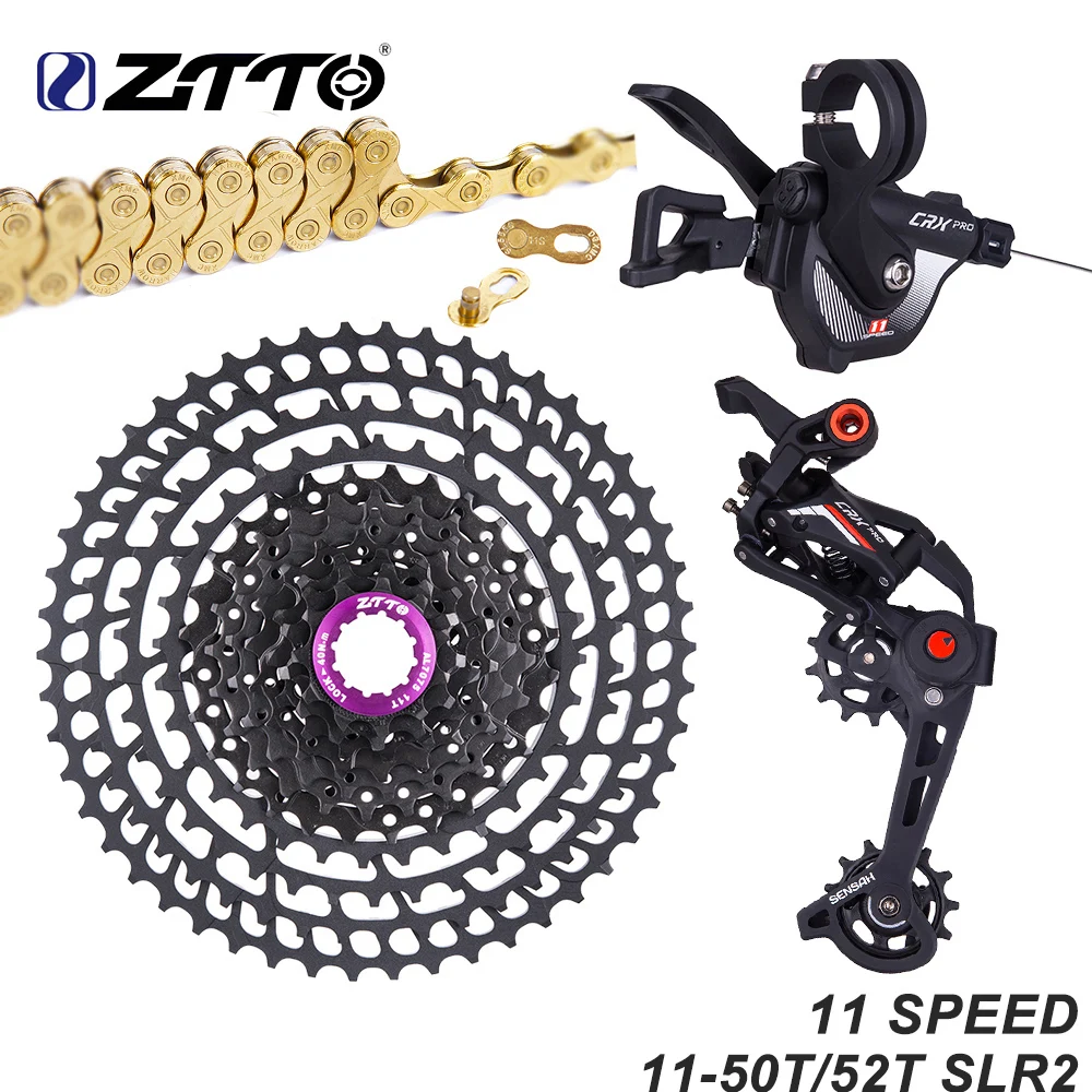 Set De Cassette Y Cadena MTB 9/10/11 Velocidades - Ultraligero, Rango 11-52T, Compatible Shimano