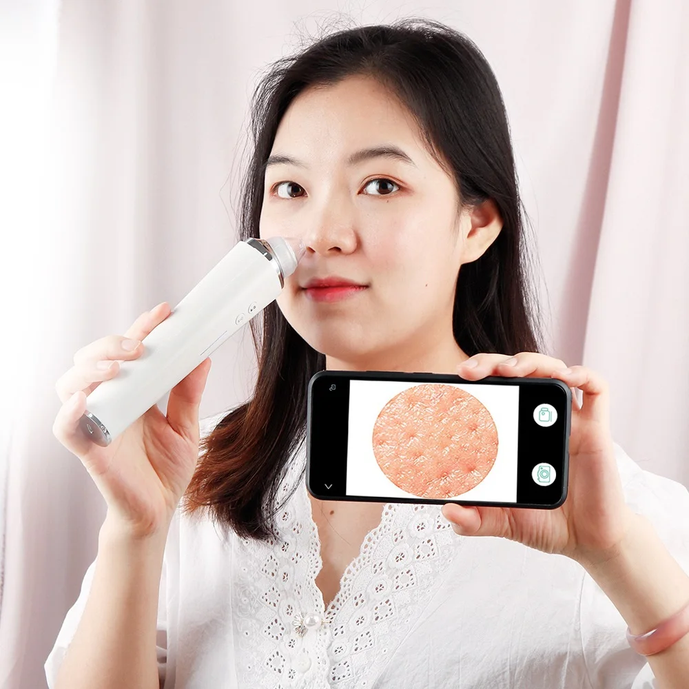 US $25.06 Visual Blackhead Remover Magnify 20X Camera Wireless WIFI Blackhead Removal Facial Cleaner Suck Out Blackhead Reduce Acne Pimple