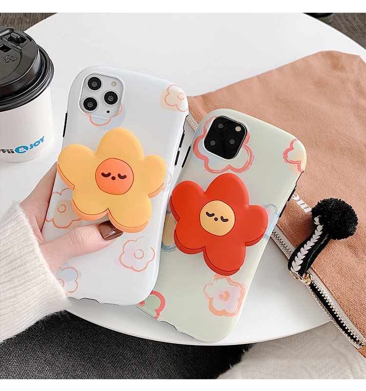 GlamPhone чехол-подставка с цветами чехол для телефона для iPhone11Pro/Max X XS Max XR Мягкий силиконовый чехол для iPhone11 7 8 6 6s Plus чехол