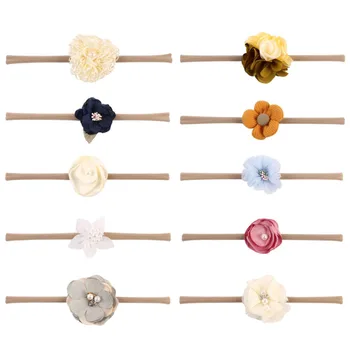 

10pcs in 1 Set Baby Headdress Photographing Headband Children Flower Headdress Babies Hair Accessory (Assorted Color)