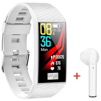 GOLDENSPIKE DT58 KSS701 Смарт-часы фитнес-браслет MiBand Band 3 большой сенсорный экран oled-сообщение частота сердечных сокращений смарт-браслет - Цвет: white add headset