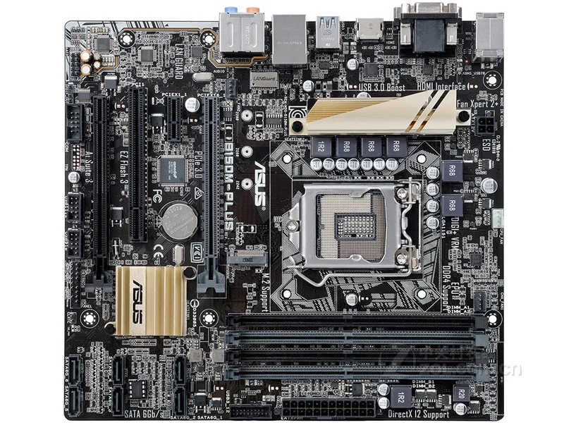 Asus B150M-PLUS настольная материнская плата B150 разъем LGA 1151 для Core i7 i5 i3 DDR4 64G USB3.0 M.2 Micro ATX оригинальная б/у материнская плата