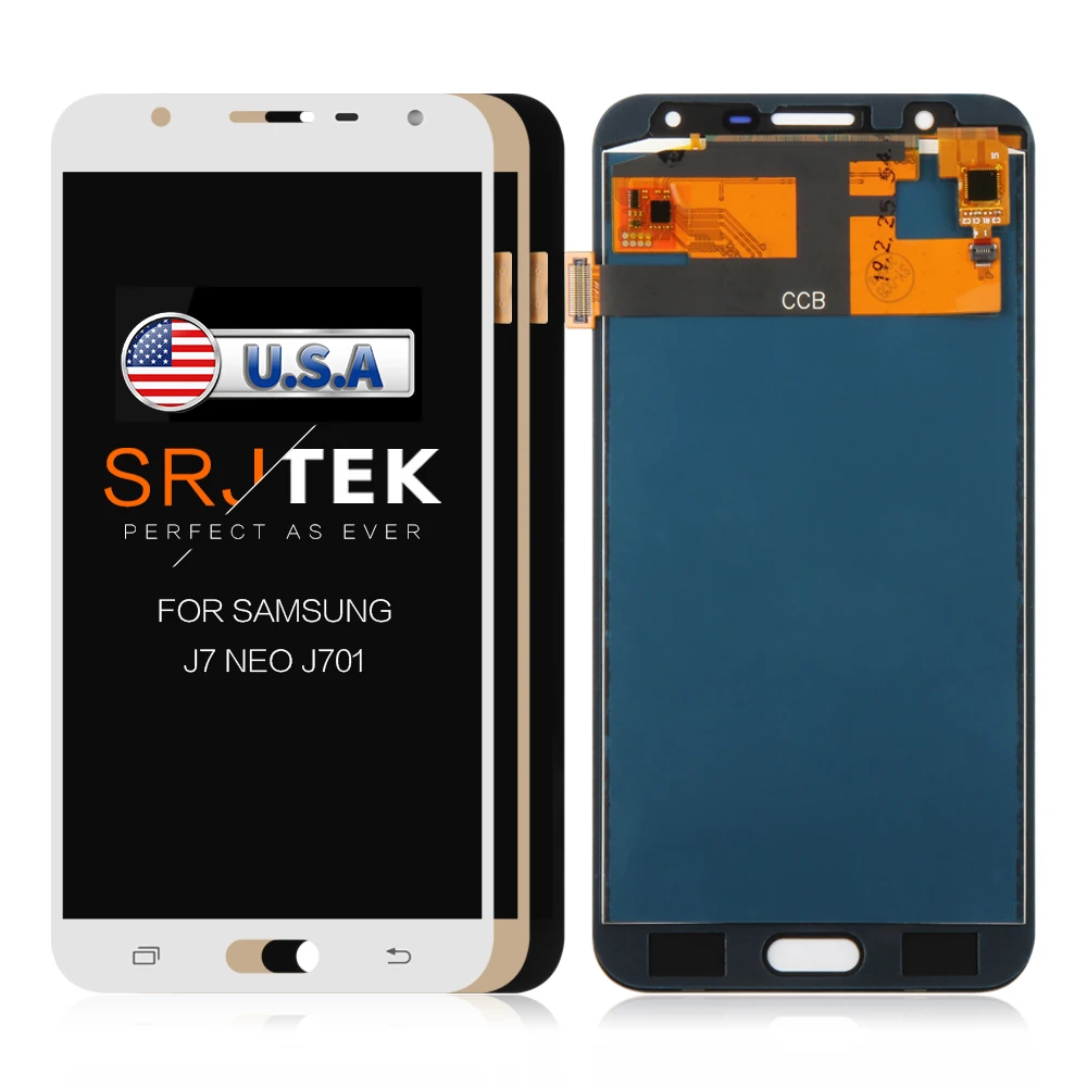 ЖК дисплей TFT/OLED 5 дюймов для Samsung Galaxy J7 Neo 2017 J701 сенсорный экран с дигитайзером в