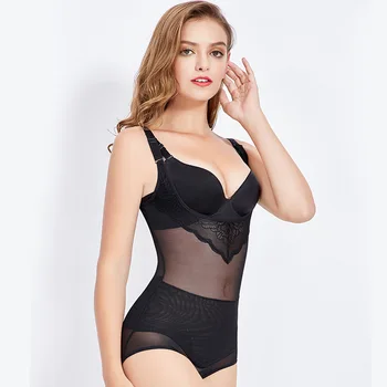 

Women Firm Tummy Control Full Body Shaper Breathable Shapewear Seamless Waist Trainer Bust Bodysuit