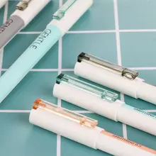 12 шт./упак. 0,5 мм Милая гелевая черные чернила для ручек ручка студенческие канцелярские принадлежности для школьных принадлежностей для офиса письменные инструмент