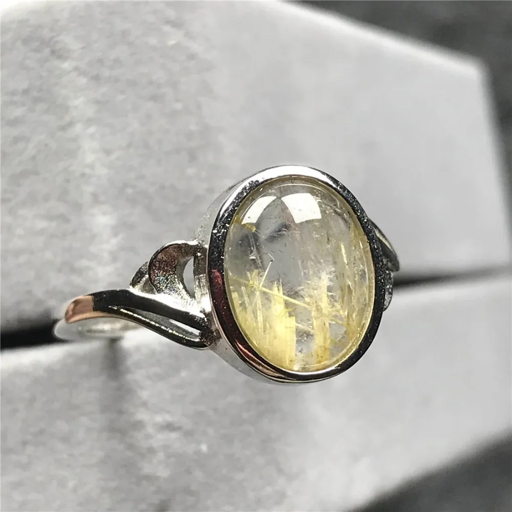 Gold Rutilated Quartz Ring (119)