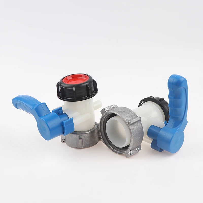Plastic IBC Tank Container 1000 Liters Butterfly Valve