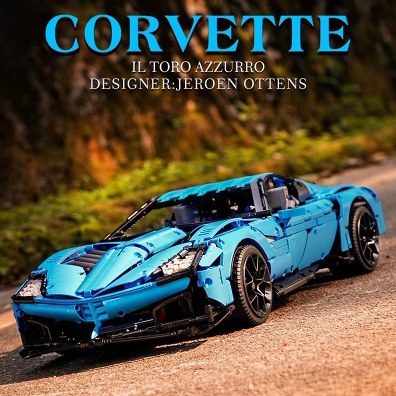 LE-J906 2700 шт. технология для Chevrolet Corvettes Grand Sport Il Toro Azzurro подходит модели MOC 31189