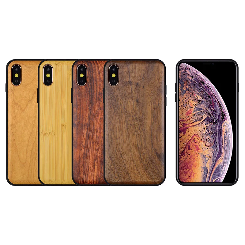 2019 Роскошный чехол для iPhone X XR XS Xs Max из натурального дерева 7 plus 8 8plus жесткий
