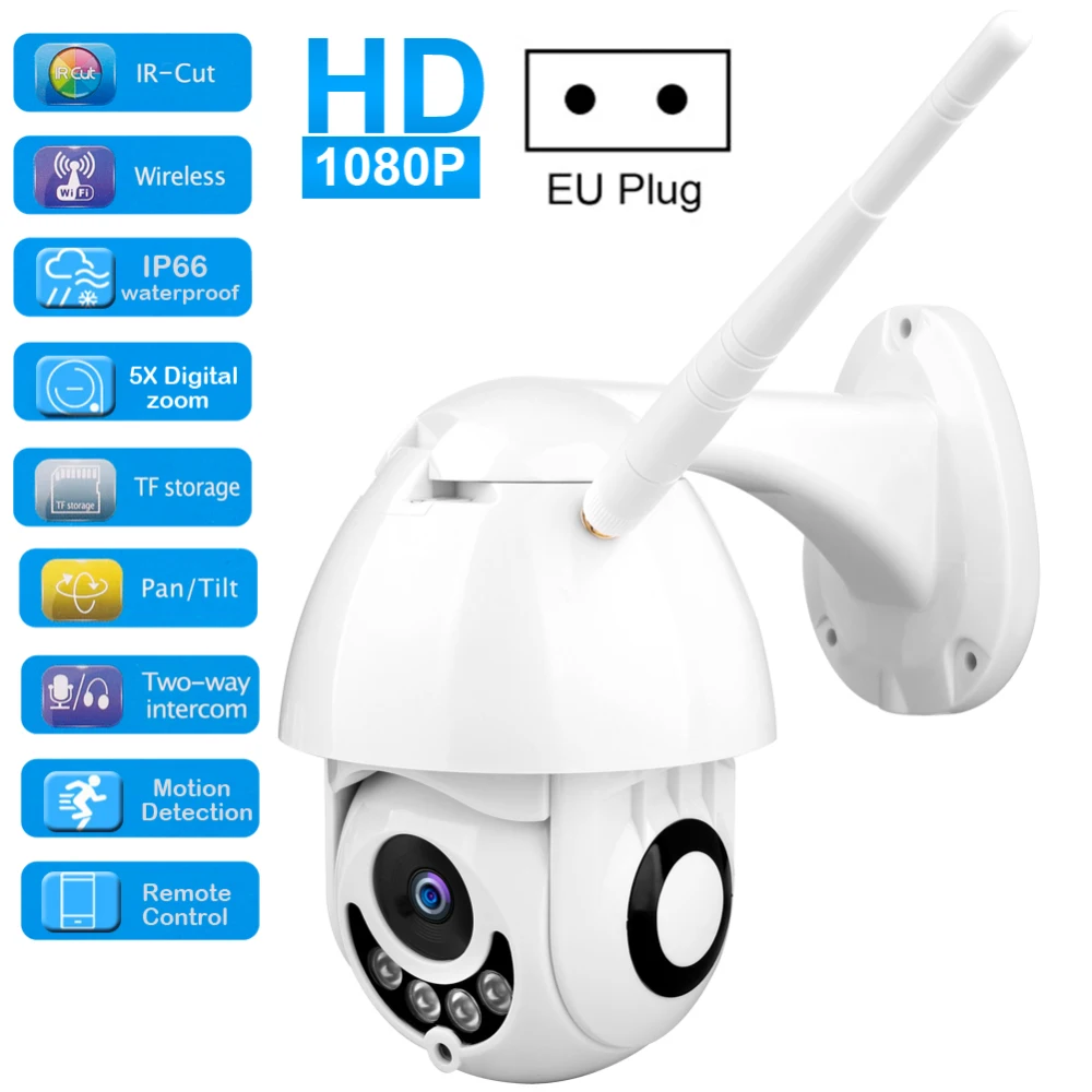 IP Камера домашней безопасности двухстороннее аудио HD 1080P Беспроводной мини Камера 2MP Ночное видение кабельным телевидением беспроводным Камера Видеоняни и Радионяни
