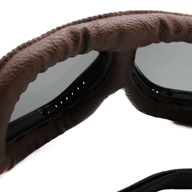 Universal Motorcycle Vintage Goggles Pilot Motorbike Scooter Biker Moto Glasses Steampunk Goggles for Harley Helmet