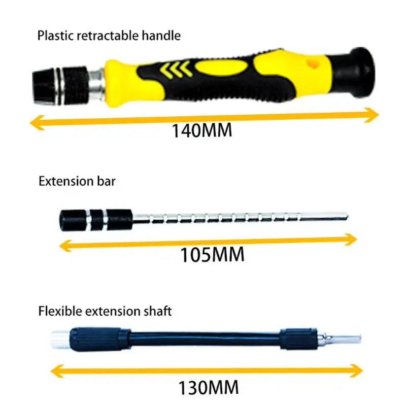 Набор отверток 115 в 1 набор многофункциональных компьютеров, ПК, мобильных телефонов, мобильных телефонов, цифровых электронных устройств, ремонтных инструментов для дома