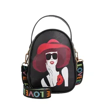 Стиль летняя модная мини-сумка на плечо с принтом женская сумка в Корейском стиле Pu Повседневный рюкзак женская сумка