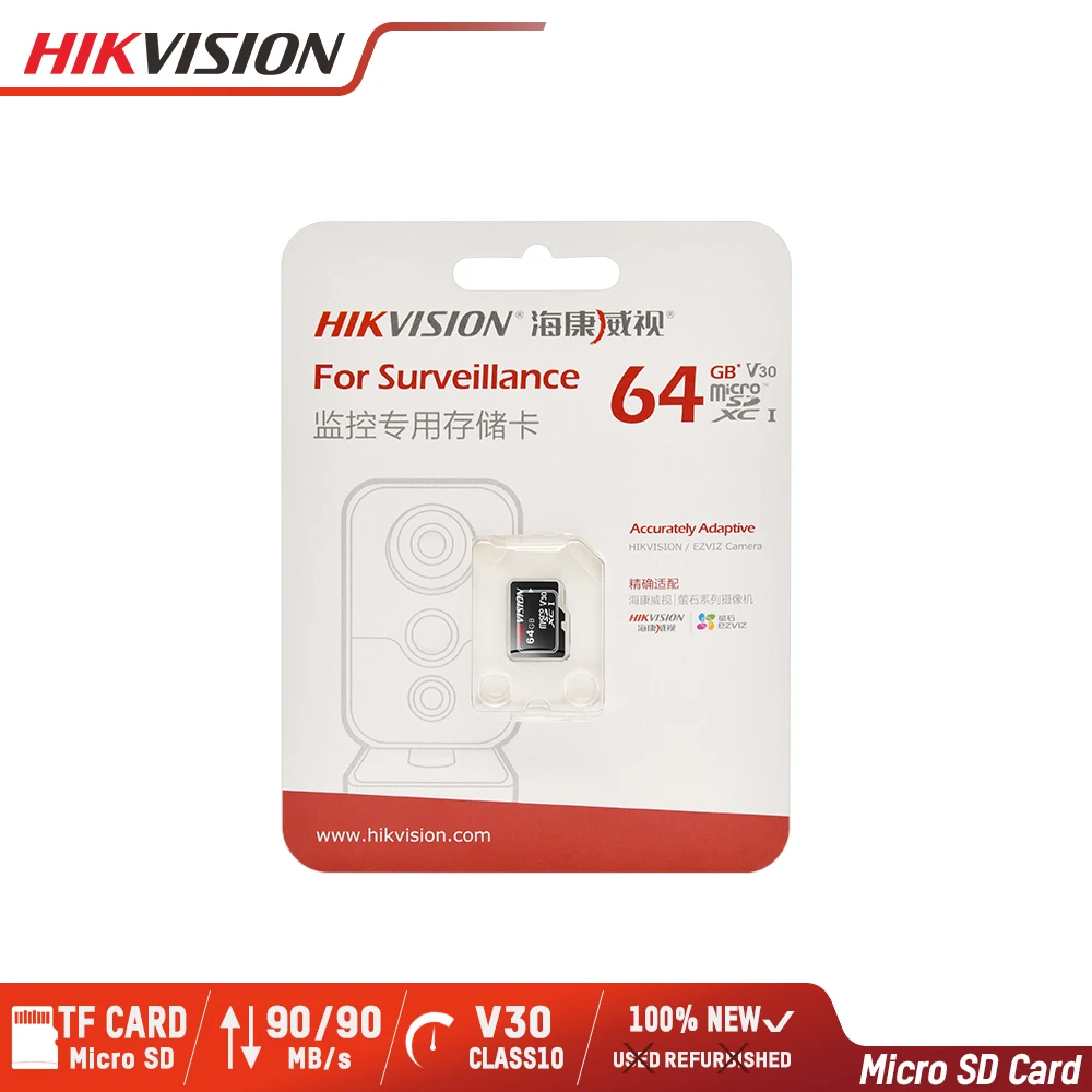 HIKVISION Micro SD Card Class10 TF Card 32gb 64gb 128gb 256gb Max 90M/s