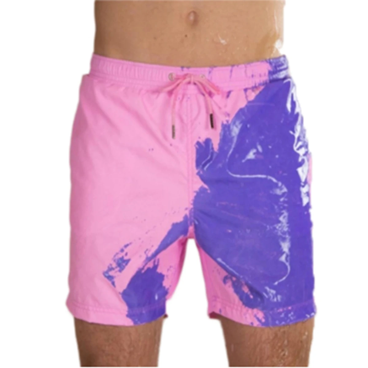 

2020 Men Beach Shorts Summer Print Swimming Trunks Swimwear Swimsuit Drawstring Shorts Beach Short Trousers