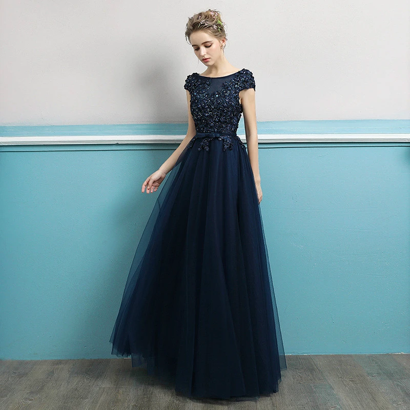 net sleeves gown