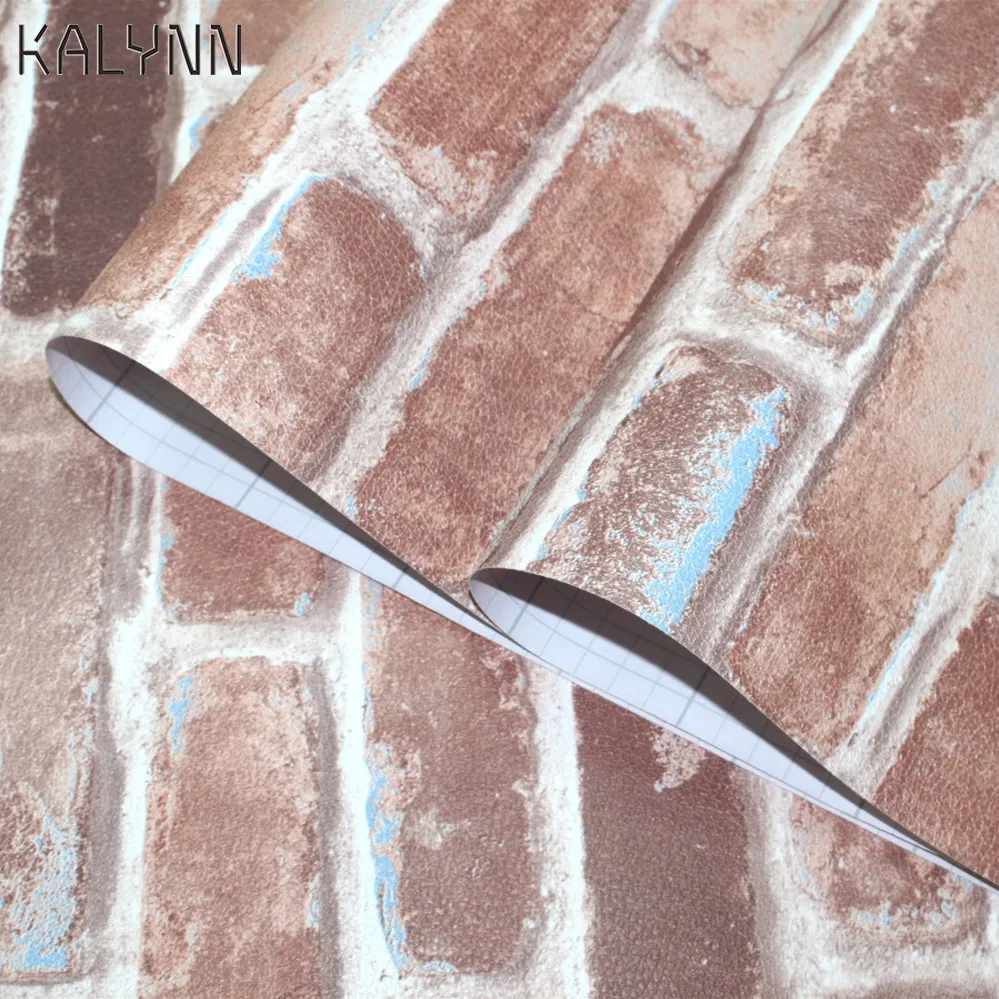 Vintage Brick Textured Wallpaper  Walls Decor Embossed Living Room Bedroom Wall Diy Renovation 3D Self-Adhesive Mural Wallpaper