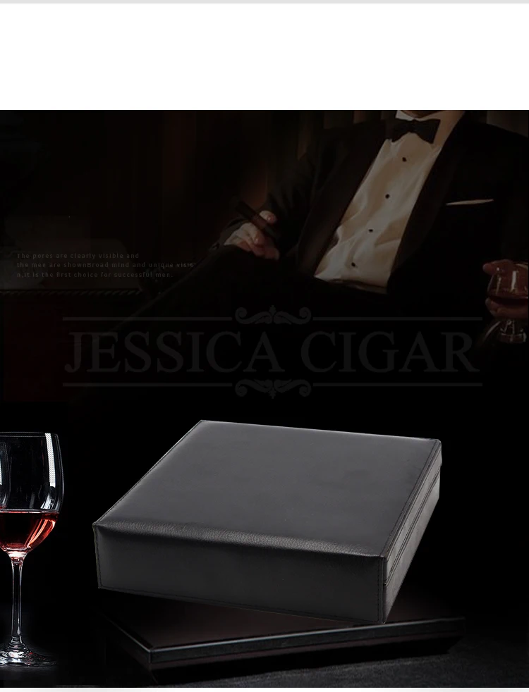 GALINER кожаный чехол для сигар Humidor Cedar Wood лайнер для дома и путешествий Чехол для сигар 8-12