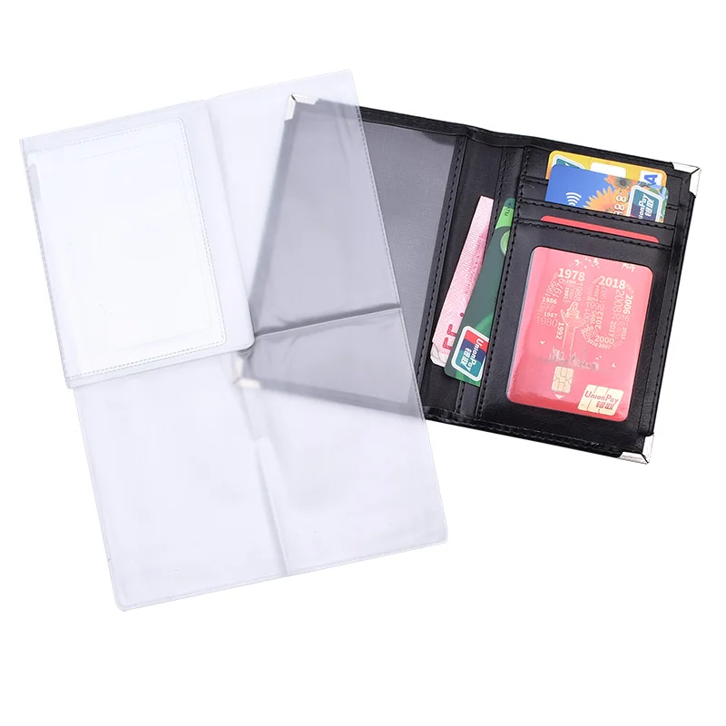 Passport Holder Auto Driver License Documents PU Leather