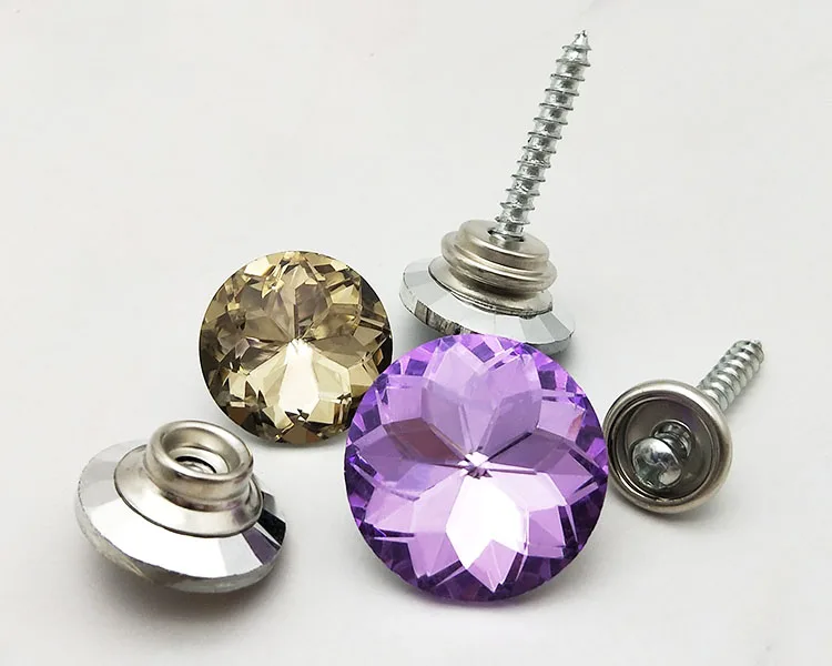 20 pcs diamond crystal upholstery nails buttons studs studs Diameter 30mm sofa accessory for wall decoration