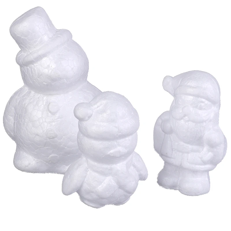 

Modeling Snowman Shape Foam Balls Styrofoam Crafts For DIY Christmas Gifts