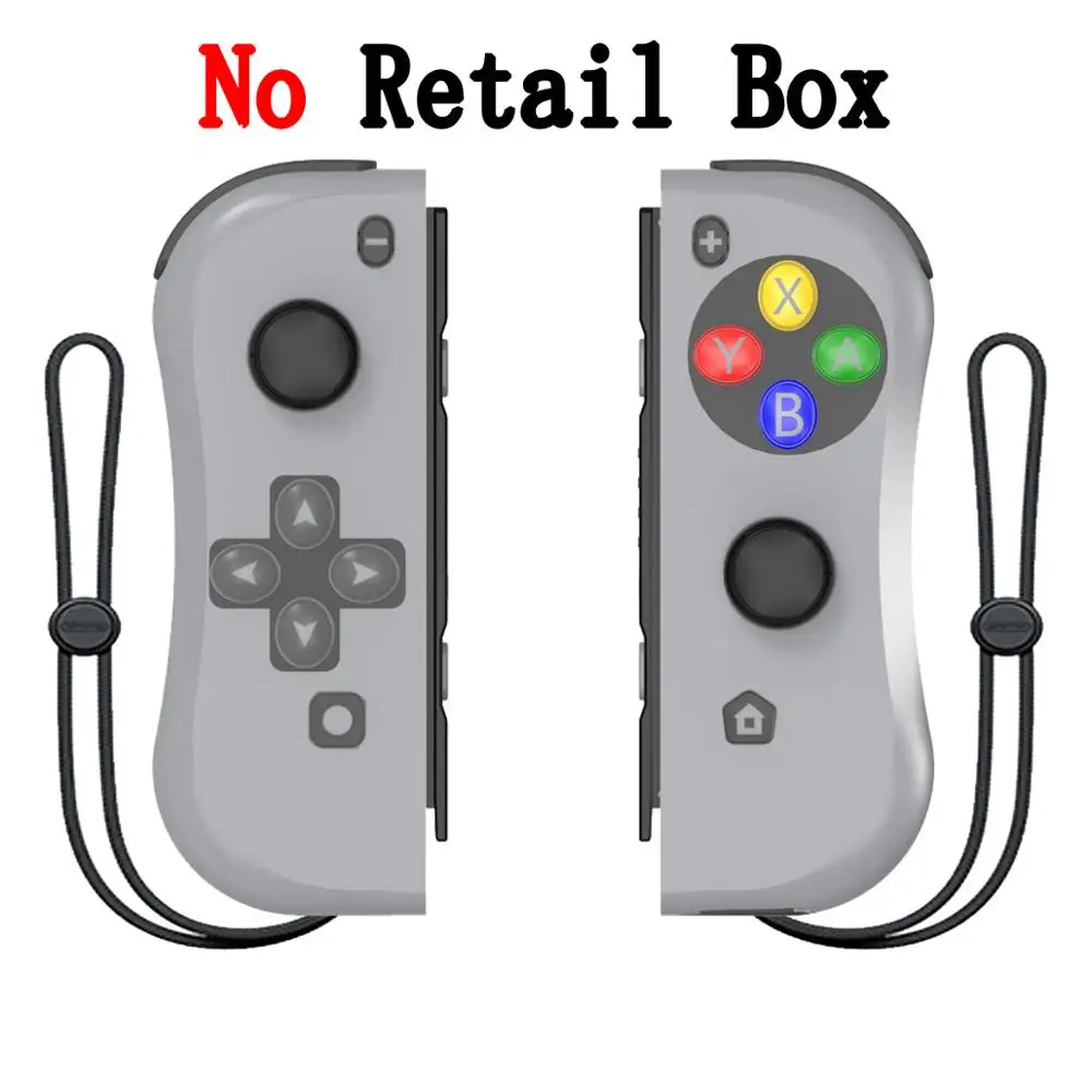 Bluetooth Джойстик для nintendo Zend ручка переключателя Joycon Joy Con Геймпад контроллер игровая консольная панель триггер джойстик - Цвет: Dark Gray No Box