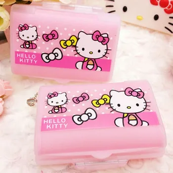 

New Cute Hello Kitty Pill Box Organizer Medicine Vitamin Storage Travel